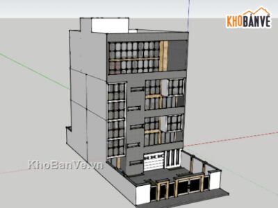 nhà làm việc,su nhà làm việc,sketchup nhà làm việc