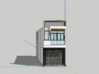 Nhà phố 2 tầng,model su nhà phố 2 tầng,sketchup nhà phố 2 tầng