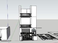 Nhà phố 3 tầng,Model su nhà phố 3 tầng,nhà phố 3 tầng file su