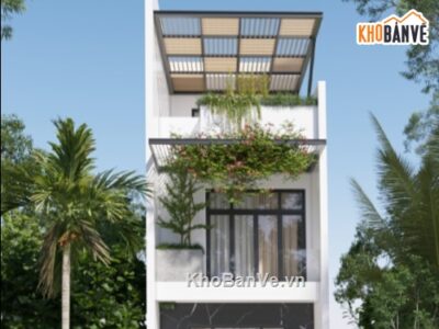 mẫu nhà 3 tầng,bản vẽ su nhà 3 tầng,model su nhà 3 tầng